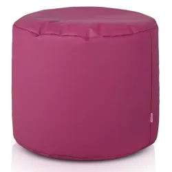 Zylinder-Pouf Cilindro Kunstleder Gold | Italpouf