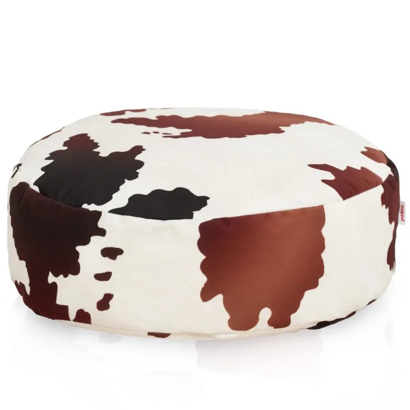 Runder Pouf Fußhocker - Premium Prints Design