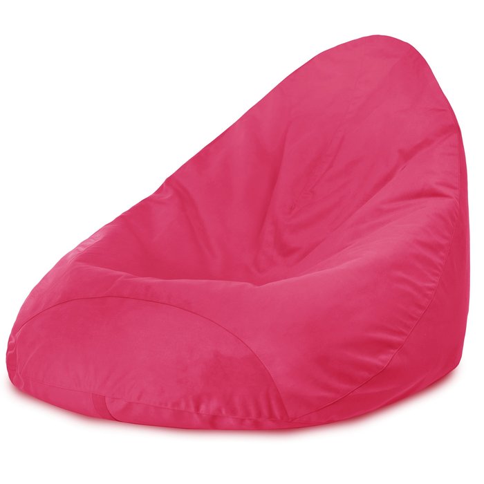 Rosa Sitzsack Mit Lehne Drop Plüsch Pink