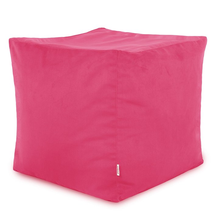 Rosa Sitzhocker Plüsch Cubo Mädchen