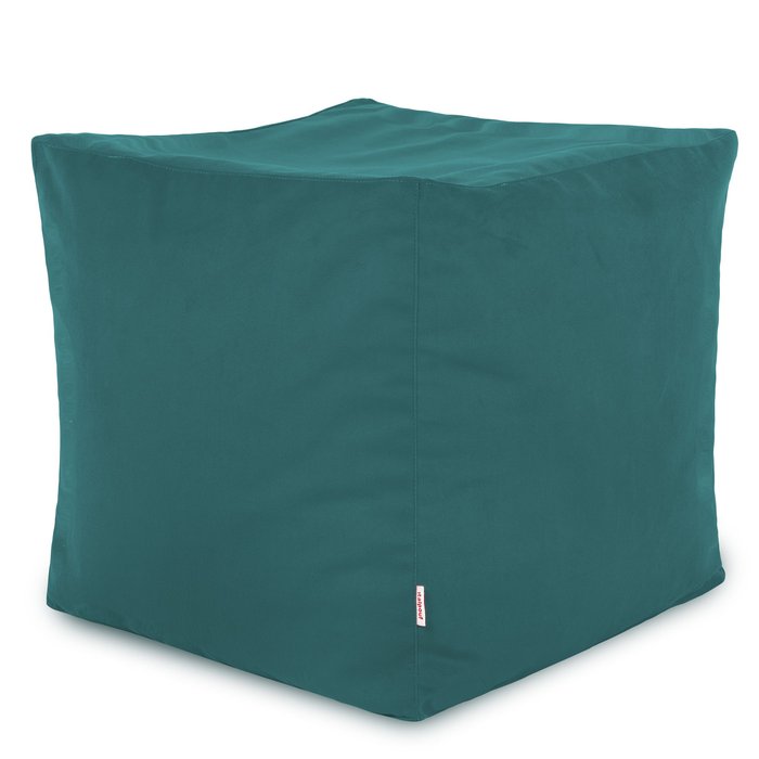 Königsblau Sitzhocker Plüsch Cubo