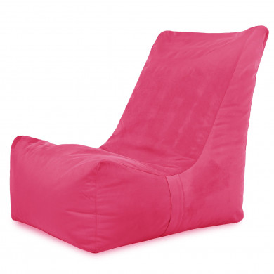 Rosa Sitzsack Sessel XXL Plüsch