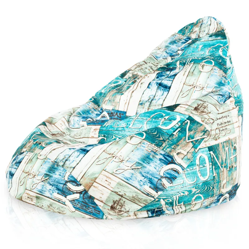 Sitzsack mit Rückenlehne XXL Drop - Premium Print-Stoff – Ansicht 5