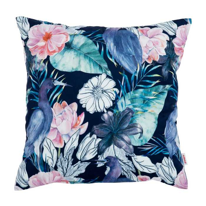 Dekoratives Kissen Aquarell gemalte Vögel