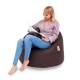 Dunkelbraun Kindersitzsack Kunstleder Modern