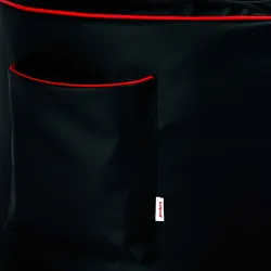 Bequemer schwarzer Gaming Sitzsack aus strapazierfähigem Kunstleder für Entspannung