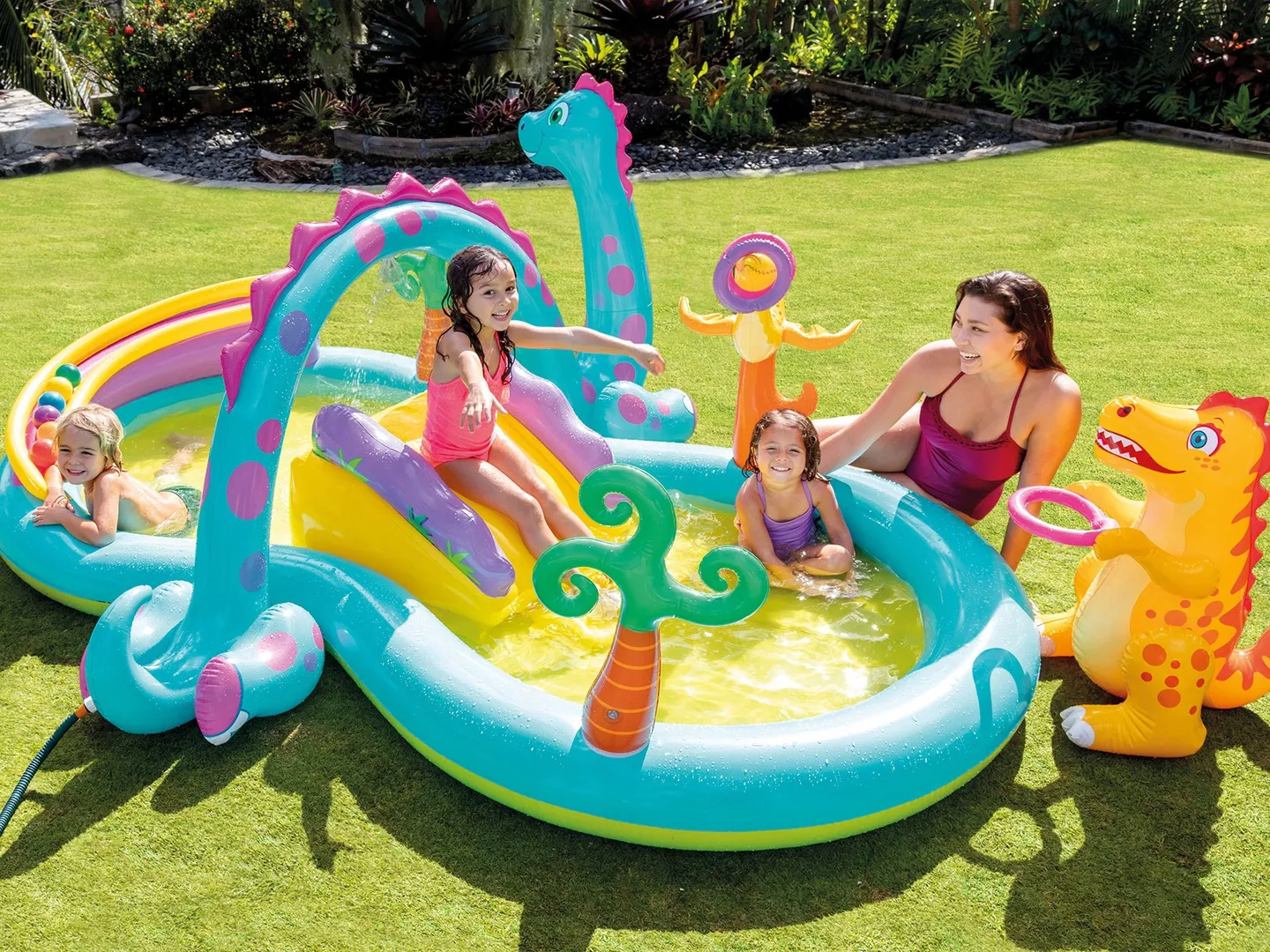 Aufblasbares Dinosaurier-Spielzentrum 302 x 229 x 112 cm INTEX 57135 - 3