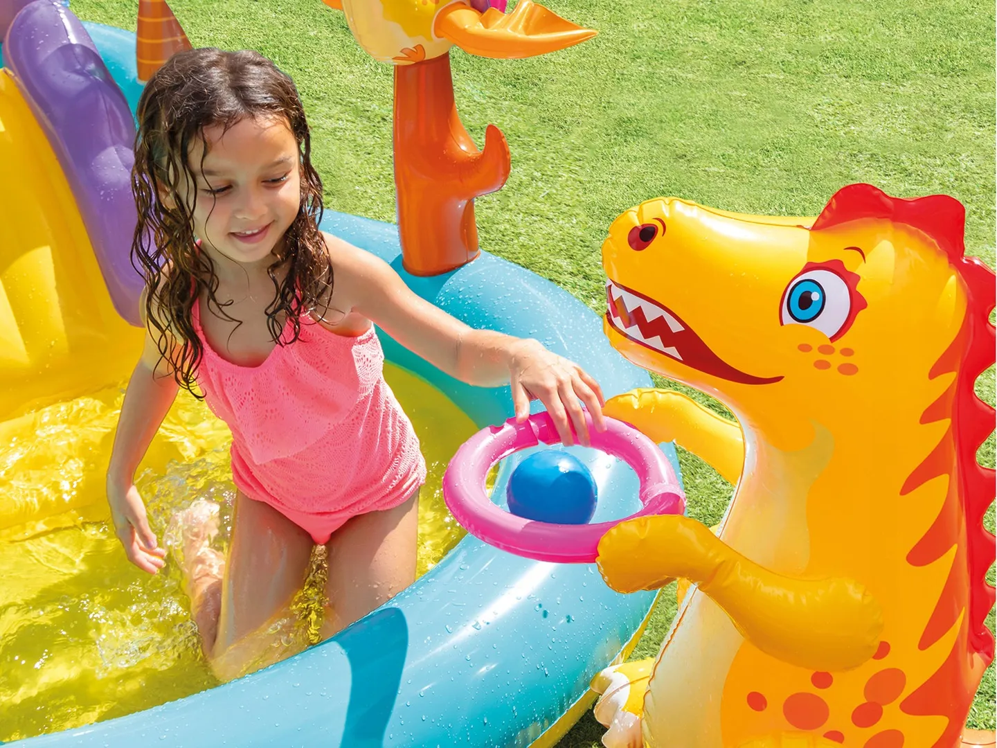 Aufblasbares Dinosaurier-Spielzentrum 302 x 229 x 112 cm INTEX 57135 - 8