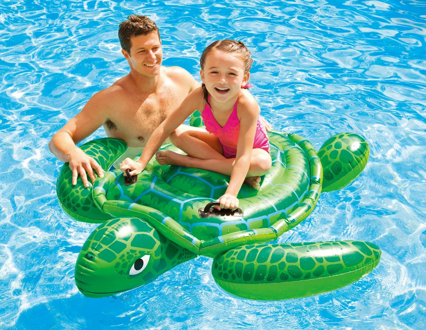 Aufblasbares Schwimm-Spielzeug Schildkröte 150 x 127 cm INTEX 57524 - 5