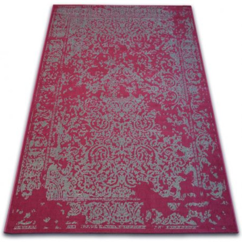 Teppich VINTAGE 22208/082 rotwein / grau klassische Rosette - Klassische Teppiche