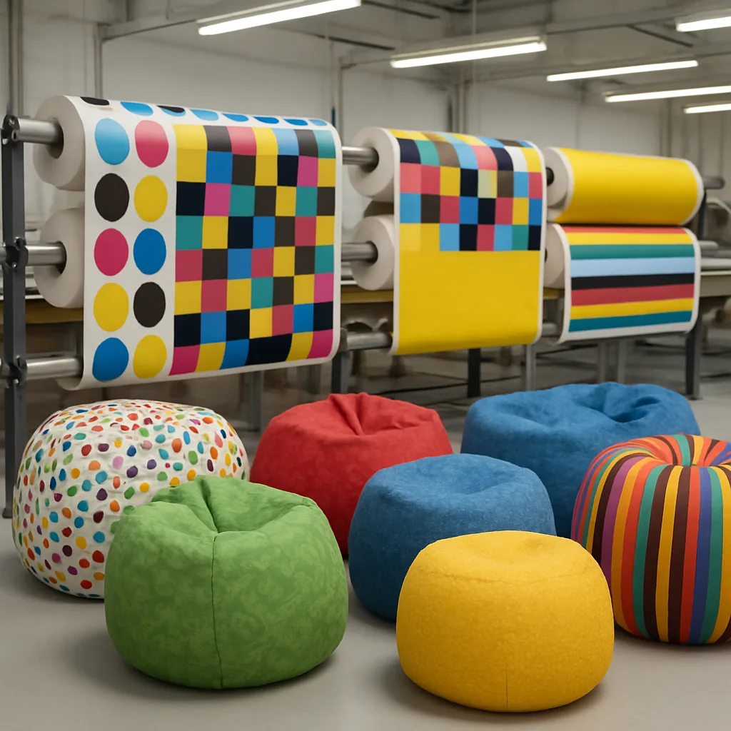 Sitzsäcke mit Firmenlogo — Drucktechniken | Italpouf